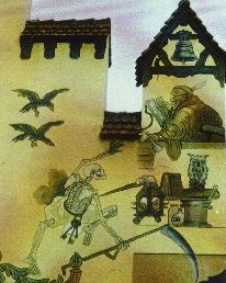 Hirsch-Apotheke Offenburg (The Stag Chemist's, Offenburg): Mural painting around 1900 using Renaissance motifs. Hirsch-Apotheke Offenburg (The Stag Chemist's, Offenburg): Mural painting around 1900 using Renaissance motifs.